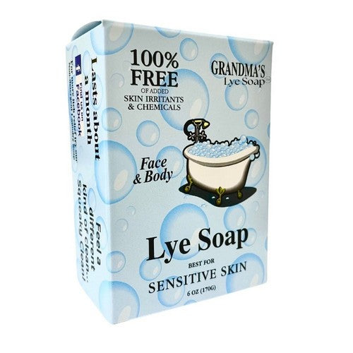 Pure Lye Face And Body Soap 6 Oz by Grandmas Pure & Natural