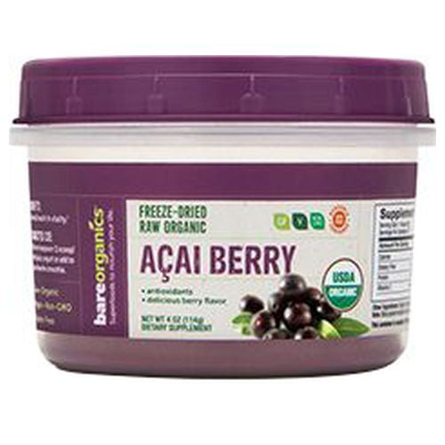 Organic Acai Berry Powder 4 Oz by Bare Organics