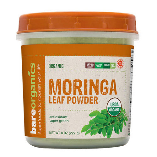 Organic Moringa Leaf Powder 8 Oz by Bare Organics
