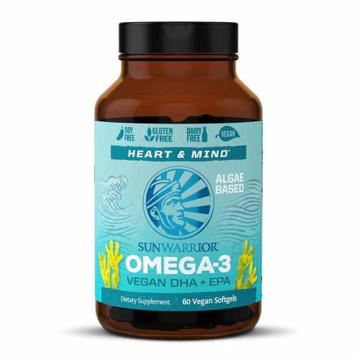 Omega-3 Vegan DHA + EPA 60 Veg Caps by Sunwarrior