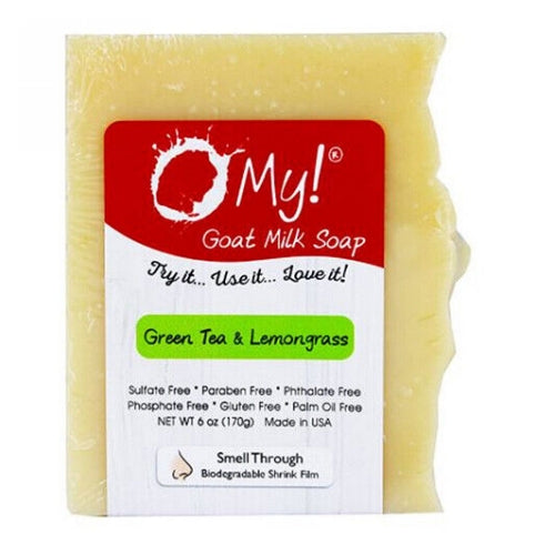 Goat Milk Green Soap Tea Lemongrass 6 Oz by O MY!