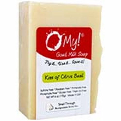 Goat Milk Soap Kiss of Citrus Basil 6 Oz by O MY!