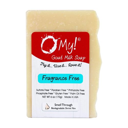 Goat Milk Soap Bar Fragrance Free 6 Oz by O MY!