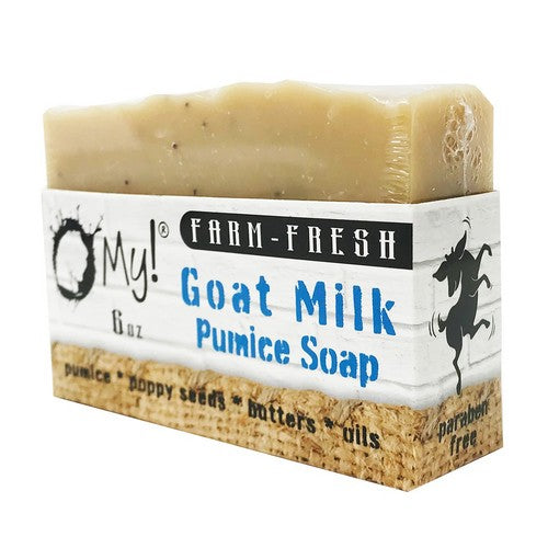 Goat Milk Pumice Soap Bar Fragrance Free 6 Oz by O MY!