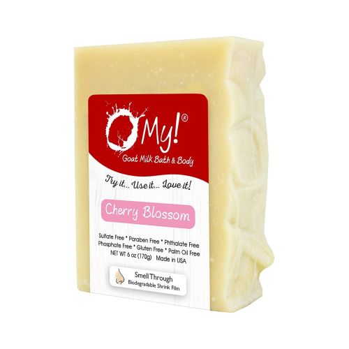 Goat Milk Soap Bar Cherry Blossom 6 Oz by O MY!