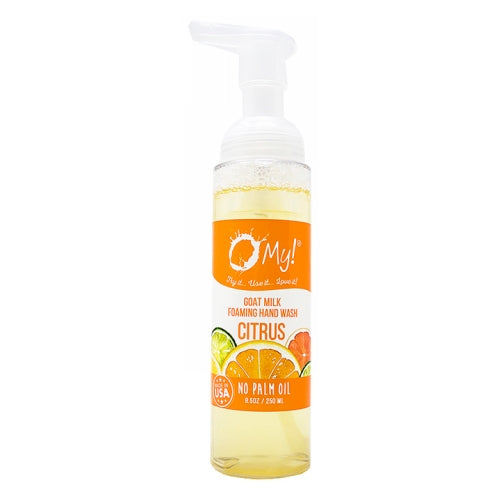 Goat Milk Foaming Hand Wash Citrus 8.5 Oz by O MY!