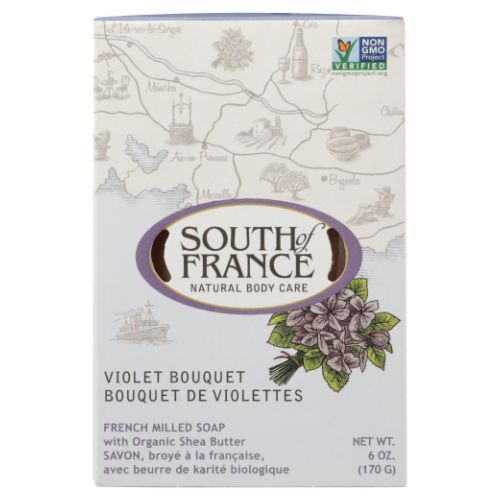Violet Bouquet Bar Soap 6 Oz by South Of France Soaps