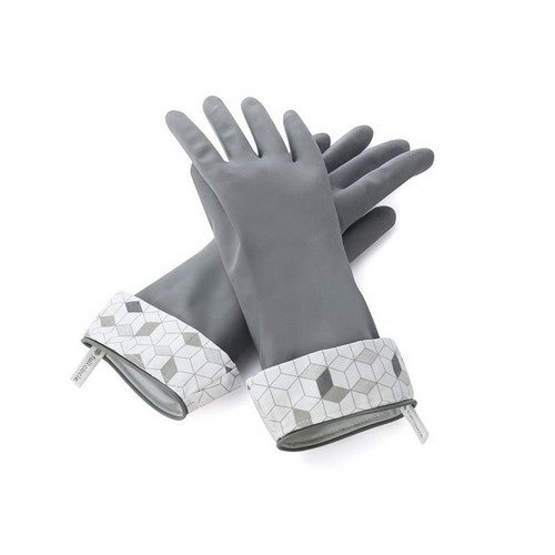Splash Patrol Natural Latex Cleaning Gloves Size Large Gray 1 Pair by Full Circle Home