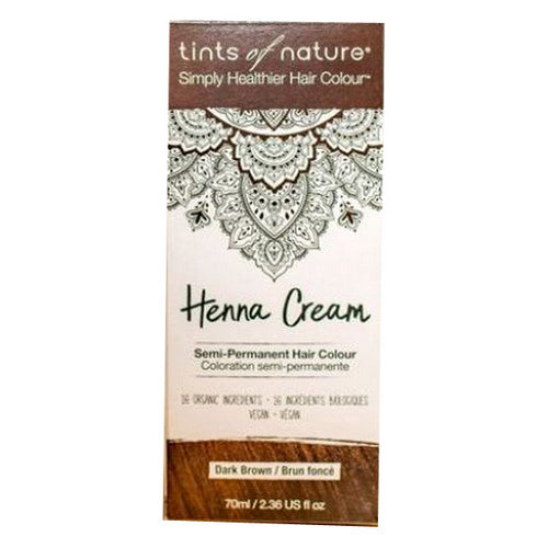 Henna Cream Dark Brown 2.46 Oz by Tints of Nature