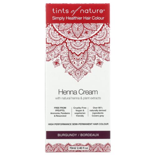 Henna Cream Burgundy 2.46 Oz by Tints of Nature