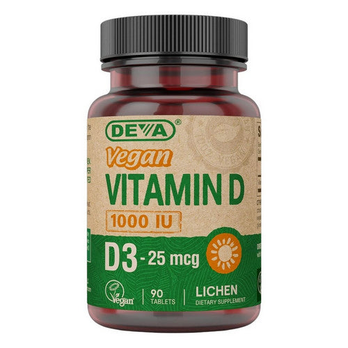 Vegan Vitamin D3 90 Veg Tabs by Deva Nutrition