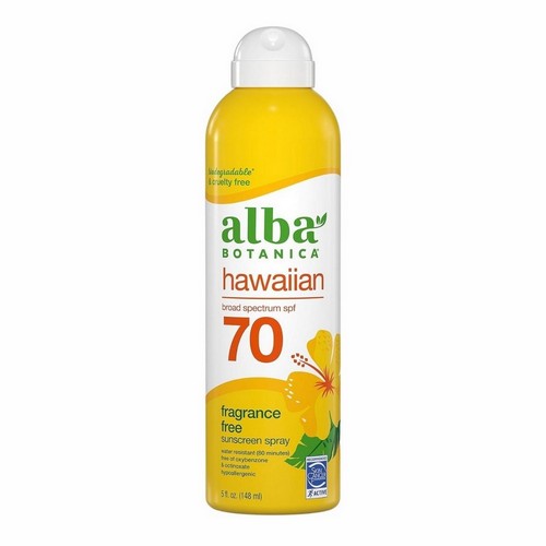 Maximum Sunscreen Clear Spray Broad Spectrum SPF70 5 Oz by Alba Botanica