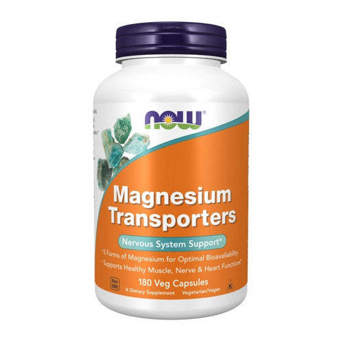 Magnesium Transporters 180 Veg Caps by Now Foods