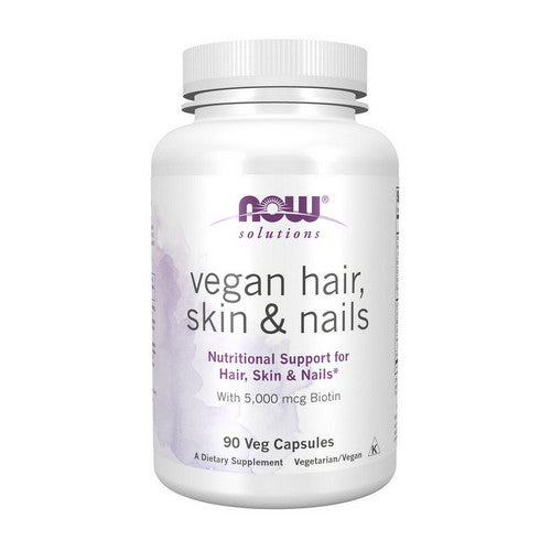 Vegan Hair, Skin & Nails 90 Veg Caps by Now Foods