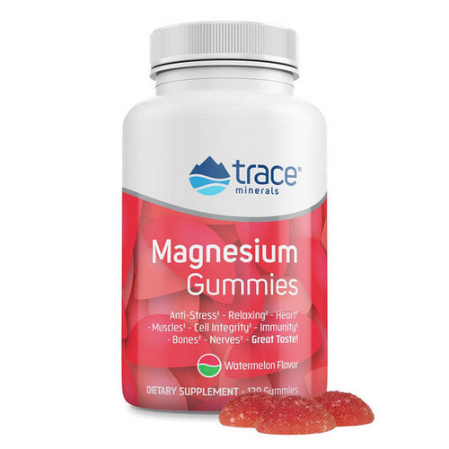 Magnesium Gummies Watermelon 120 Count by Trace Minerals