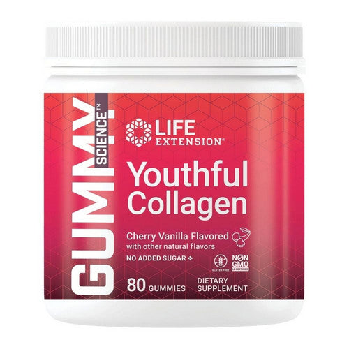 Youthful Collagen Cherry 80 Gummies by Life Extension