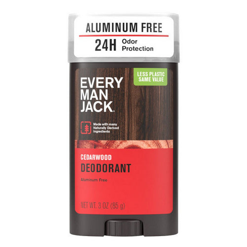 Deodorant Aluminum Free Cedarwood 3 Oz by Every Man Jack