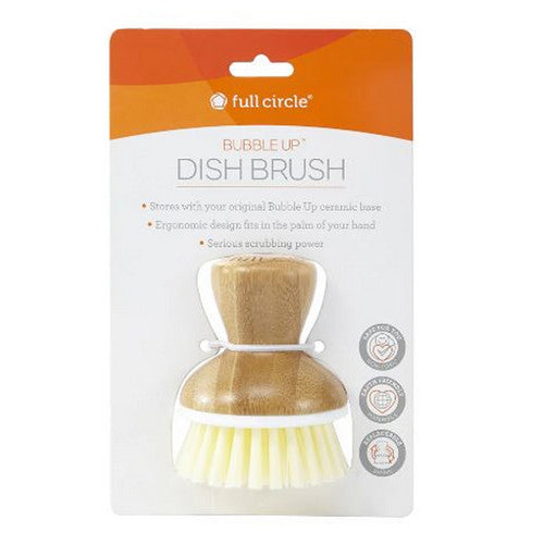Bubble Up Dish Brush White 1 Count by Full Circle Home