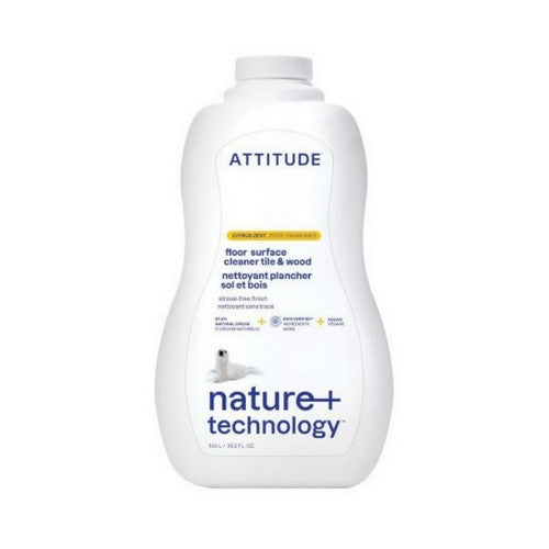 Floor Surfaces Cleaner Tiles & Wood Citrus Zest 35.2 Oz by Attitude