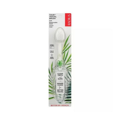 Tour Travel Toothbrush with Replaceable Head Soft 1 Count by Radius