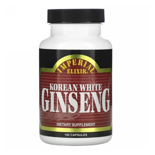 Korean White Ginseng 100 Caps by Imperial Elixir 