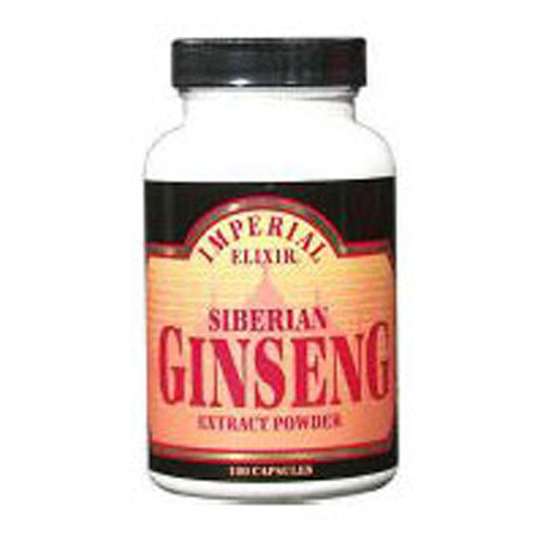 Siberian Eleuthero Root Extract Powder 100 Caps by Imperial Elixir / Ginseng Company
