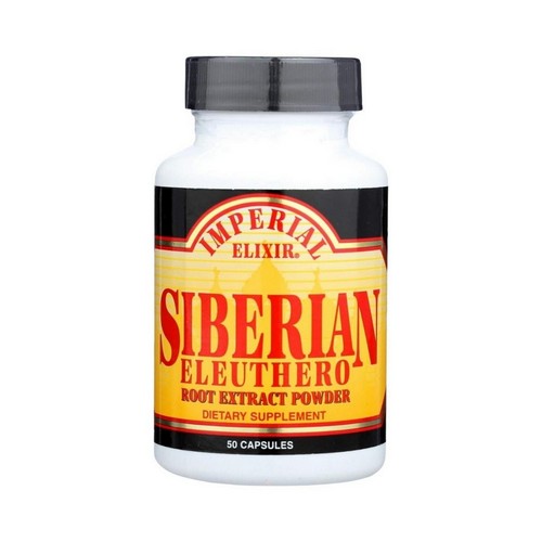 Siberian Eleuthero Root Extract Powder 50 Caps by Imperial Elixir / Ginseng Company