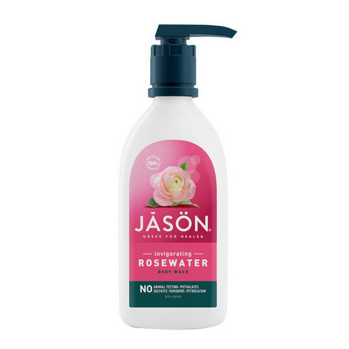 Body Wash Satin Glycerine Rose 30 Fl Oz by Jason Natural Products