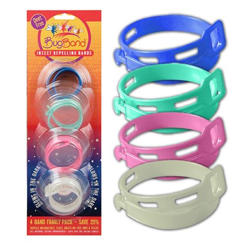 Insect Repellent Bands 4 Count by BugBand