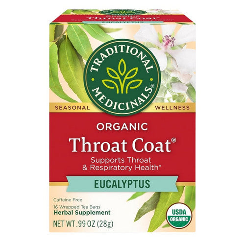 Throat Coat Eucalyptus Tea 16 Bags by Traditional Medicinals