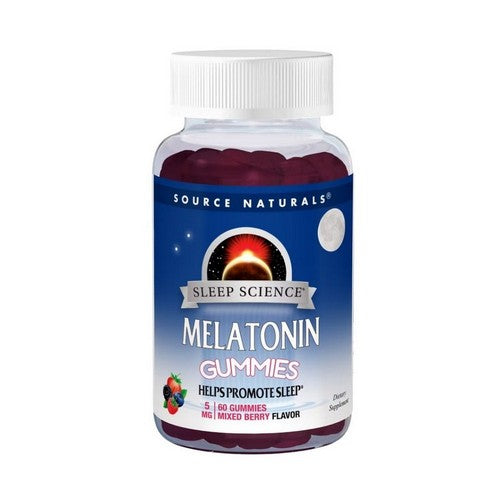 Sleep Science Melatonin Mixed Berry 5mg 60 Gummies by Source Naturals
