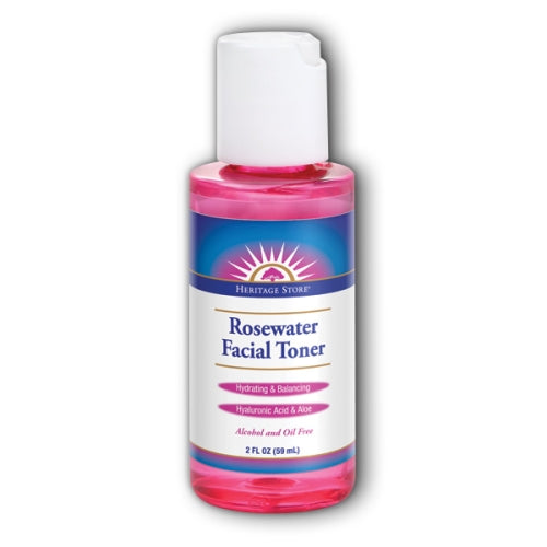 Rosewater Facial Toner 2 Oz by Heritage Store