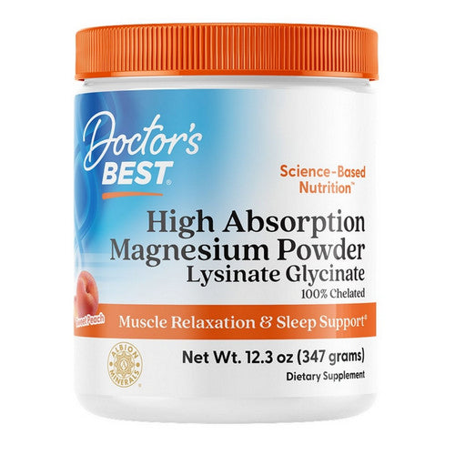 High Absorption Magnesium Powder Sweet Peach 12.3 Oz by Doctors Best