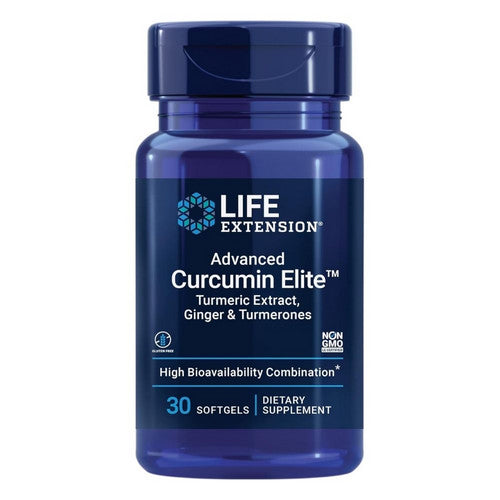 Advanced Curcumin Elite Turmeric Extract Ginger & Turmerones 30 Softgels by Life Extension