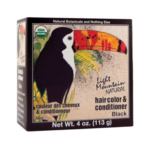 Natural Hair Color And Conditioner Black Black 4 Oz by Light Mountain