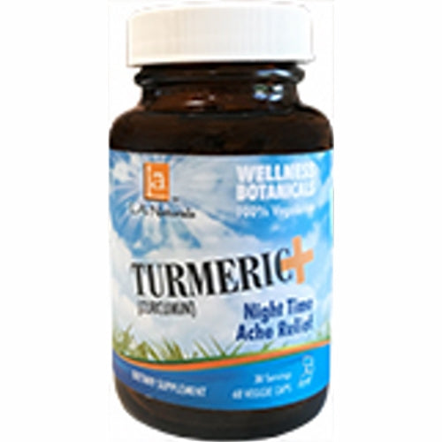 Turmeric+ PM Ache Control 60 Veg Caps by L. A .Naturals