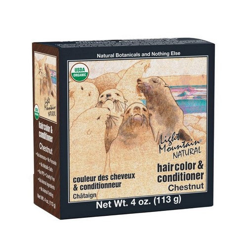 Natural Hair Color And Conditioner Chestnut Chestnut 4 Oz by Light Mountain