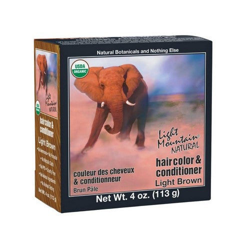 Natural Hair Color And Conditioner Light Brown Light-Brown 4 Oz by Light Mountain