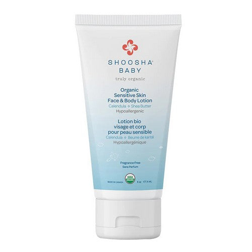 Organic Face & Body Lotion Unscented 6 Oz by Shoosha