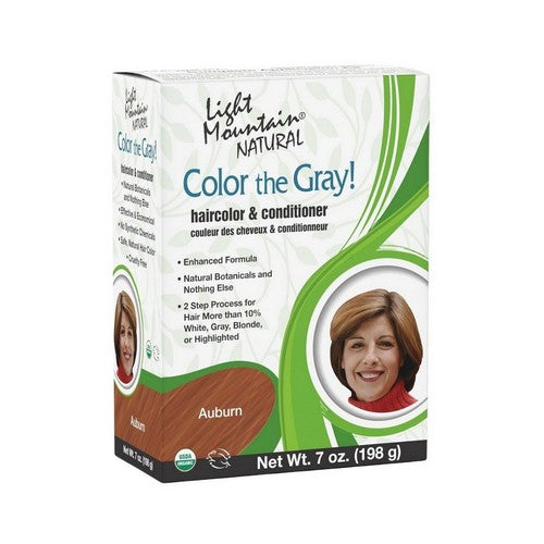 Color the Gray Natural Haircolor And Conditioner Auburn Auburn 7 Oz by Light Mountain
