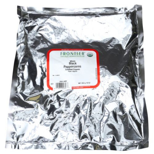 Organic Whole Black Peppercorns 16 Oz by Frontier Coop