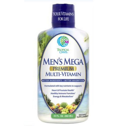 Men's Mega Premium Multivitamin 32 Oz by Tropical Oasis