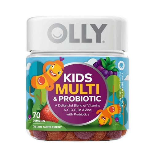 Kids' Multivitamin Plus Probiotic Gummiescberry Punch 70 Gummies by Olly