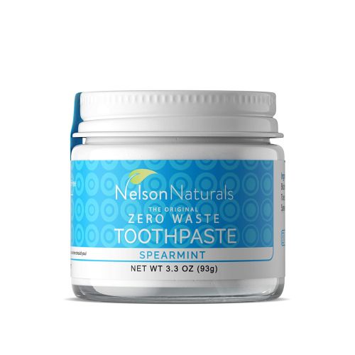 Activated Charcoal Toothpaste Spearmint 3.3 Oz by Nelson Naturals