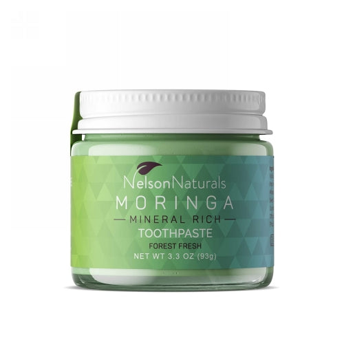 Activated Charcoal Toothpaste Moringa Forest Fresh 3.3 Oz by Nelson Naturals