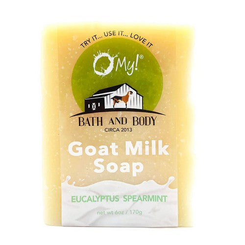 Goat Milk Essential Oil Soap Eucalyptus Spearmint, 6 Oz by O MY!