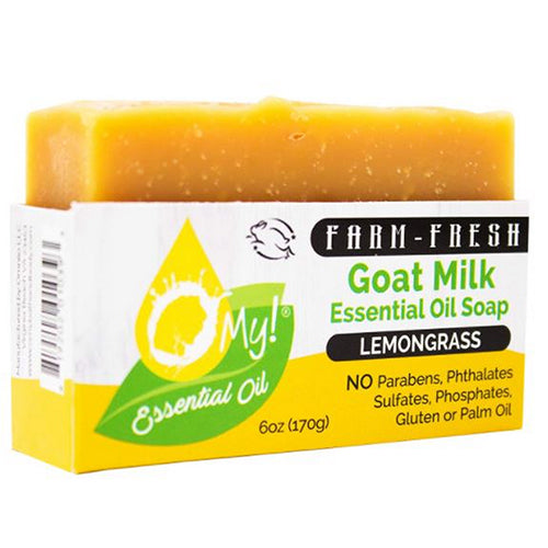 Goat Milk Essential Oil Soap Lemongrass, 6 Oz by O MY!