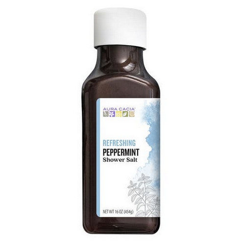 Shower Salt Refreshing Peppermint 16 Oz by Aura Cacia