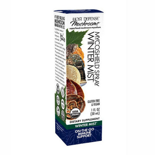 MycoShield Winter Mist Throat Spray 1 Oz by Host Defense
