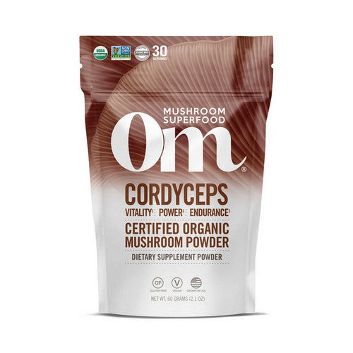 Mushroom Superfood Powder Cordyceps 60 Grams by Om Mushrooms